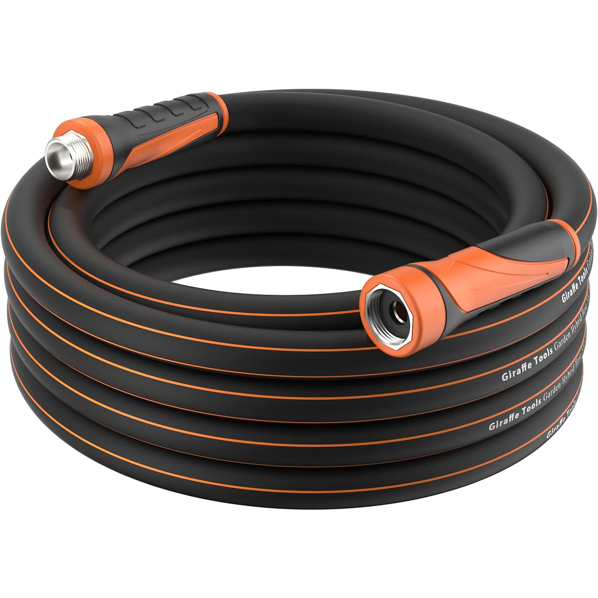 Giraffe Tools, Hybrid Garden Hose w/ Swivel Handle 5/8in. 25ft., Length 25 ft, Hose Connection Size 3/4 in, Max. Pressure 600 PSI, Model# GTG25FT58US